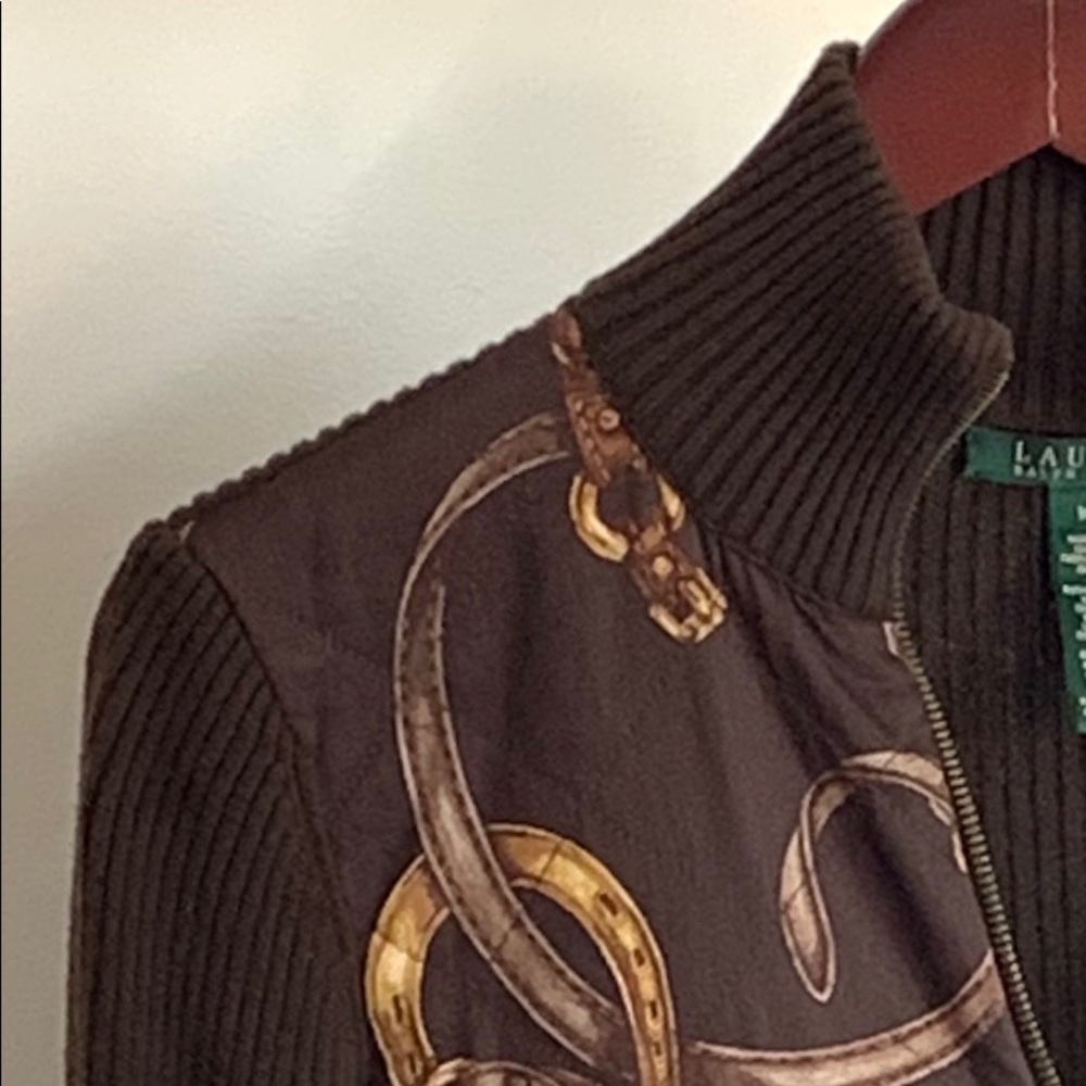 Lauren Zipper Bridled Sweater